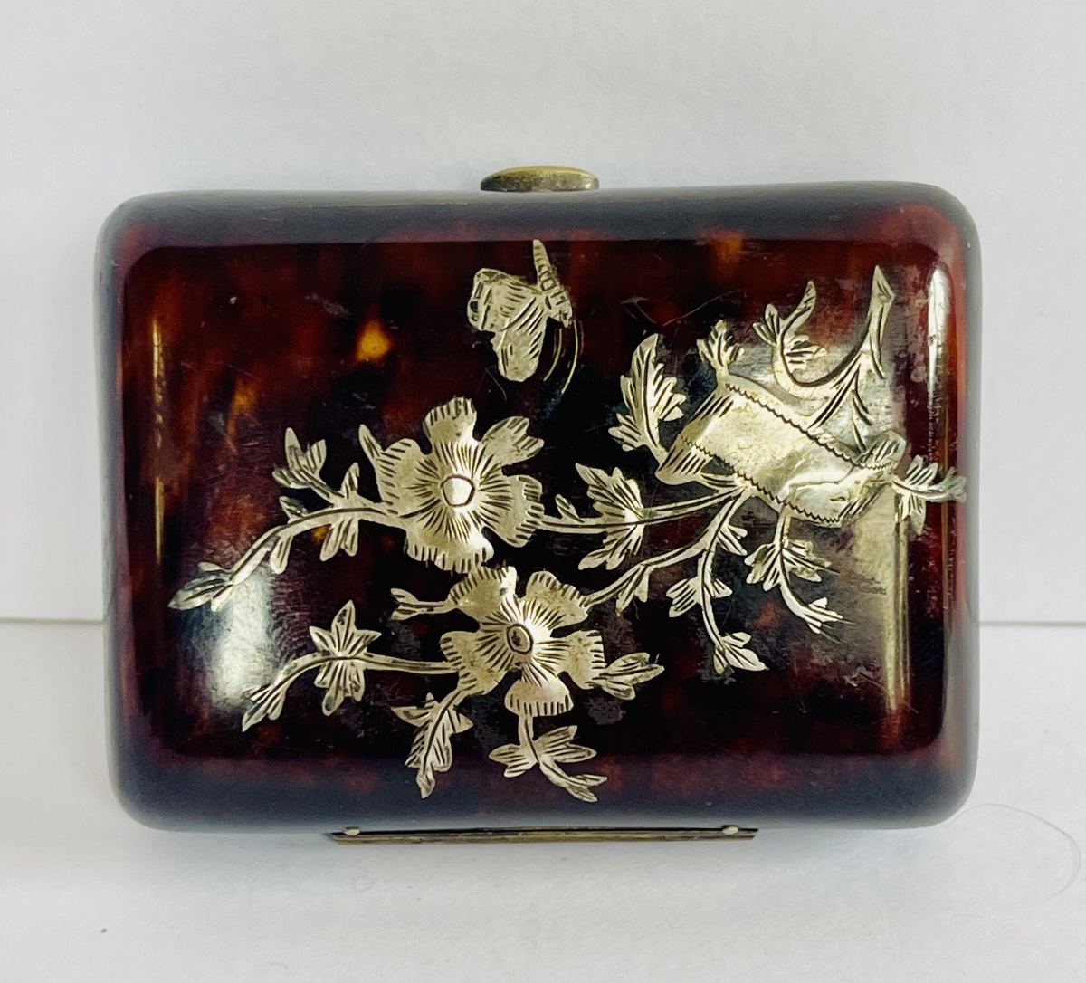 Tortoiseshell And Silver Coin Purse 